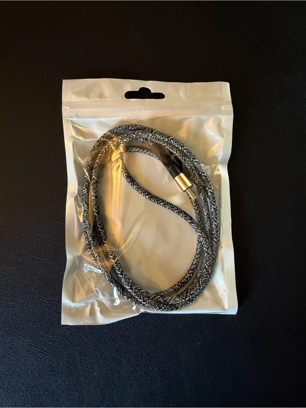 3ft Braided USB C to USB C Charging Cable Cord - Black & White